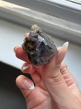 Load image into Gallery viewer, Powerful PROTECTION Fluorite Crystal For absorbing negative energy, evil eye protection, magic protection and attacks cleansing crystal Stone