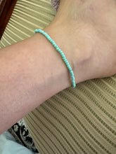 Load image into Gallery viewer, Healing & Letting Go Blue Intention Manifesting Elastic Anklet