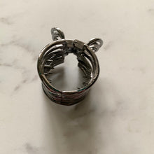 Load image into Gallery viewer, Law of Attraction Silver Hair Pin Clip for Pony Hairstyle Intention Jewellery for manifesting dreams