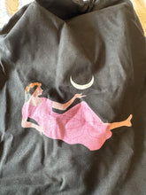 Load image into Gallery viewer, Manifest TRUE LOVE, LONGTERM COMMITMENT, MARRIAGE Moonlight Guidance Cotton Backpack bag with inside zip pocket and toggle closure