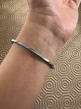 Load image into Gallery viewer, Love Intention Bangle silver 5.8cm Diameter for Love, Happiness, Commitment