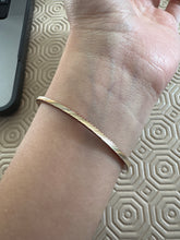 Load image into Gallery viewer, Good Luck Intention gold Bangle Rhinestone for success 5.8cm Diameter