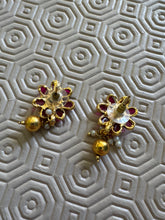 Load image into Gallery viewer, Protection flower earrings for attracting Love, Commitment, Strong Relationships Intention Spiritual Cleansed Saged