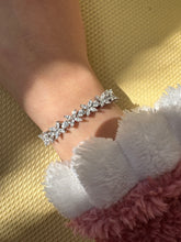 Load image into Gallery viewer, Money and success manifesting Moissainite tennis Marquis clasp sterling silver bracelet