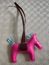 Load image into Gallery viewer, Lucky Horse charm for attracting your goals and wishes can be hung up or used as a bag charm or kept around you.
