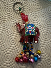 Load image into Gallery viewer, Evil Eye Red Elephant Protection Intention Tassel Hand Beaded Ornament for Warding Off Evil Eye and Psychic Attacks