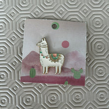 Load image into Gallery viewer, Manifest Comfort & Happiness Llama pin for Successful law of attraction manifestation