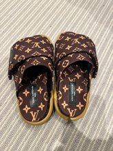 Load image into Gallery viewer, Success & Wealth Louis Vuitton Closed Toe Slippers For Career, Money, Achieving Dreams & Life Goals Law of Attraction UK Size 4 // EU 37 // US 6.5