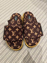 Load image into Gallery viewer, Success & Wealth Louis Vuitton Closed Toe Slippers For Career, Money, Achieving Dreams & Life Goals Law of Attraction UK Size 4 // EU 37 // US 6.5