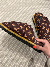 Load image into Gallery viewer, Success &amp; Wealth Louis Vuitton Closed Toe Slippers For Career, Money, Achieving Dreams &amp; Life Goals Law of Attraction UK Size 4 // EU 37 // US 6.5
