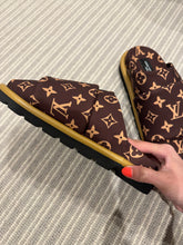 Load image into Gallery viewer, Success & Wealth Louis Vuitton Closed Toe Slippers For Career, Money, Achieving Dreams & Life Goals Law of Attraction UK Size 4 // EU 37 // US 6.5