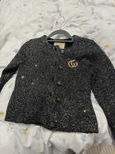 Load image into Gallery viewer, Silver Gucci Cardigan for Wealth, Affluence, wealth, Extravagance, Status, Luxury & Jupiter UK size 6 / US Size 4