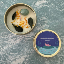 Load image into Gallery viewer, Detachment, Health and Happiness Intention Candle & Green Aventurine Crystal for Manifesting Good Longterm Health, Joy, Fulfilment and Quality of Life 60ml