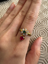Load image into Gallery viewer, Soulmate Intention Ring Crystals Silver for Manifesting True Love, Relationship & Commitment