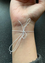 Load image into Gallery viewer, Make A Wish Come True Silver Intention Manifesting Tie Bracelet