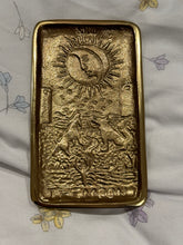 Load image into Gallery viewer, LUCKY Moon Tarot metal Trinket dish for bringing happiness, love, luck and success