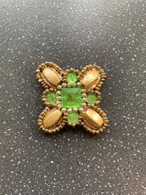 Load image into Gallery viewer, Heart Chakra Healing Releasing & Letting Go Handmade Green Gold Reiki Charm for Healing Heart, Pain and Sadness