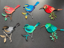 Load image into Gallery viewer, Remove Black Magic Take Away Spells and Absorb Intention Embroidered Bird for Protection & Success Embroidery Bird on Branch