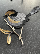 Load image into Gallery viewer, Remove Black Magic Take Away Spells and Absorb Intention Embroidered Bird for Protection & Success Embroidery Bird on Branch