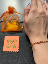 Load image into Gallery viewer, Strength & Confidence Manifesting BUNDLE (Tie Bracelet, Pouch and Intention Card)