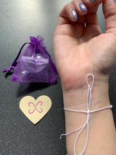 Load image into Gallery viewer, Healing & Anxiety Relief BUNDLE Self Love & Happiness (Tie Bracelet, Pouch and Intention Card)