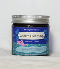 Load image into Gallery viewer, Chakra Cleansing Intention Candle for Manifesting Alignment of Crown, Third Eye, Throat Heart, Solar Plexus, Sacral and Root Chakras 60ml
