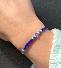 Load image into Gallery viewer, Third Eye Chakra Activation Intention Manifesting Tie Bracelet