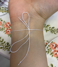 Load image into Gallery viewer, White Magic Manifesting Intention Tie Bracelet