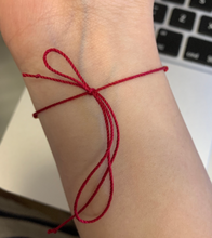 Load image into Gallery viewer, Strength Intention Manifesting Tie Bracelet