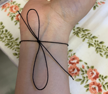 Load image into Gallery viewer, Yin & Yang Get Commitment Intention Manifesting Tie Bracelet