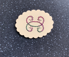 Load image into Gallery viewer, Good Health & Happiness Hand Embroidered Intention Manifesting Card