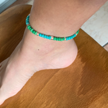 Load image into Gallery viewer, Anxiety Peace Anklet Adjustable for Calming &amp; Healing Nerves Intention Manifesting Tie Anklet
