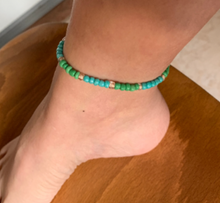 Load image into Gallery viewer, Anxiety Peace Anklet Adjustable for Calming & Healing Nerves Intention Manifesting Tie Anklet