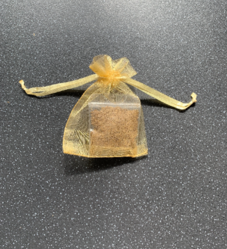 Money Manifesting Chia Pouch for Wealth, Fortune, Money & Riches Success, Career & Protection