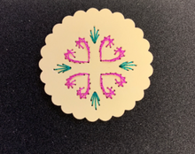 Load image into Gallery viewer, Commitment & Love, Intention Manifesting Affirmation Card to for Romance Embroidered Card