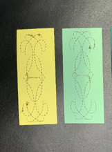 Load image into Gallery viewer, Money, Success, Wealth & Happiness Intention Card Hand Embroidered