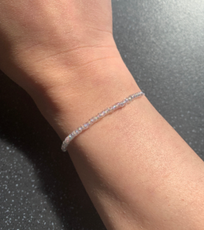 Clear Skin Intention Tie Bracelet To Boost Your Skin, Energy, Clear Complexion, Congestion, Acne & Glow Manifesting
