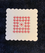 Load image into Gallery viewer, Manifest Love & Strong Relationships Intention Card for Commitment and Stability Hand Embroidered Square