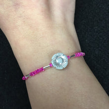 Load image into Gallery viewer, Make Them Think Of You 24/7 Spiritually Charged Fuschia Pink Intention Bracelet