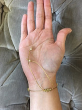 Load image into Gallery viewer, Good Luck Faux Pearl and Gold Intention Adjustable Bracelet for Luck, Happiness, Prosperity, Fortune, Good Outcomes