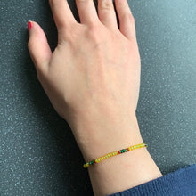 Load image into Gallery viewer, Magician Manifesting Yellow Intention Tie Bracelet for Progress Growth Getting What You Want