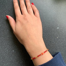 Load image into Gallery viewer, Mercury Retrograde Protection Spiritually Charged Intention Bracelet for Help and Balance During Mercury RX Adjustable Tie To Any Size