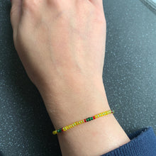 Load image into Gallery viewer, Magician Manifesting Yellow Intention Tie Bracelet for Progress Growth Getting What You Want