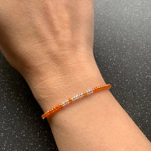 Load image into Gallery viewer, Sacral Chakra Passion & Intimacy Intention Tie Orange Bracelet for Desire, Pleasure, Passion and Connection In Life