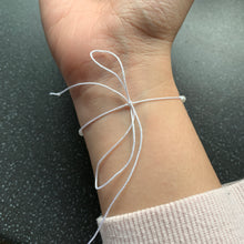 Load image into Gallery viewer, Mindfulness Intention Tie Bracelet for Being Present, Ikigai, In The Moment and Focusing On The Now and Less Stress Turquoise