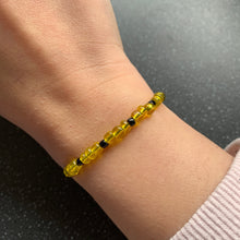 Load image into Gallery viewer, Unstoppable Intention Bracelet for Energy, Good Resources, Stamina and Success Spiritually Charged Soft Thread Tie Bee Bracelet