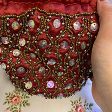 Load image into Gallery viewer, Love Manifesting Embellished Red Bucket Bag with Drawstring & Embellished Handle Purse