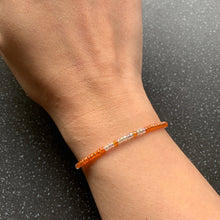 Load image into Gallery viewer, Sacral Chakra Passion & Intimacy Intention Tie Orange Bracelet for Desire, Pleasure, Passion and Connection In Life