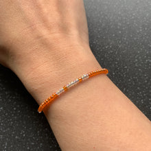 Load image into Gallery viewer, Sacral Chakra Passion & Intimacy Intention Tie Orange Bracelet for Desire, Pleasure, Passion and Connection In Life