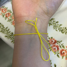 Load image into Gallery viewer, Magician Manifesting Yellow Intention Tie Bracelet for Progress Growth Getting What You Want